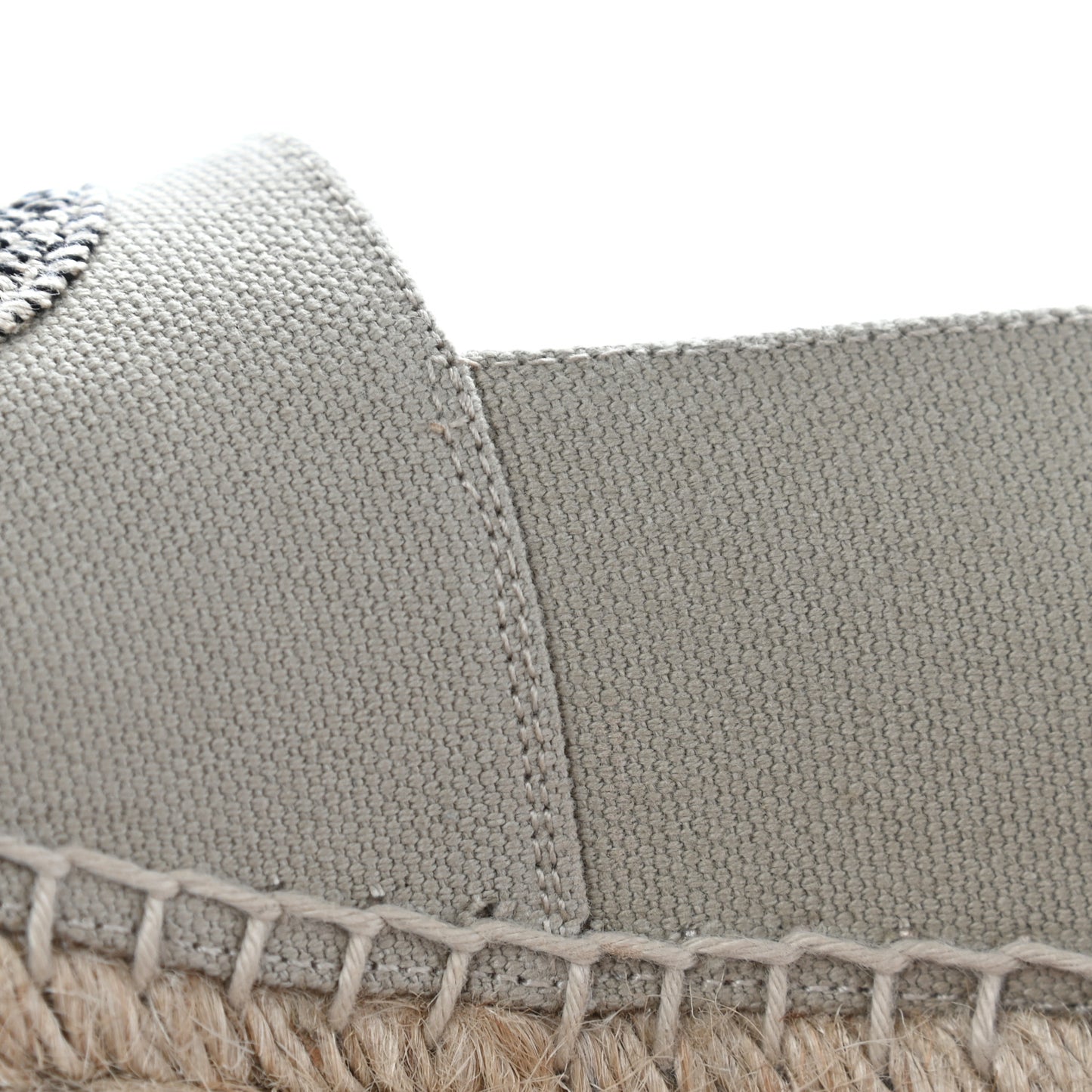 Canvas Grosgrain CC Espadrilles 38 Beige Black