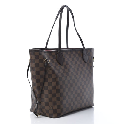 Louis Vuitton Damier Ebene Neo Neverfull MM Rose Ballerine 4 of 11
