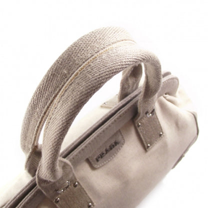 Prada Canvas Doctor Bag Beige 6 of 11
