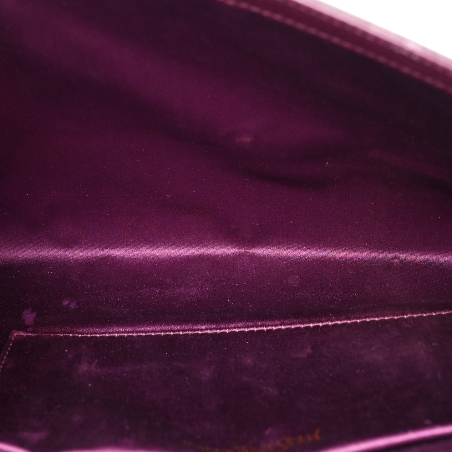 Textured Patent Calfskin Large Belle De Jour Clutch Berry