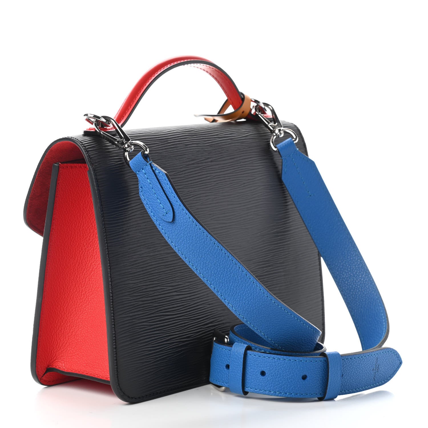 Louis Vuitton Epi Neo Monceau Black Coquelicot Blue Roi Safran 3 of 8