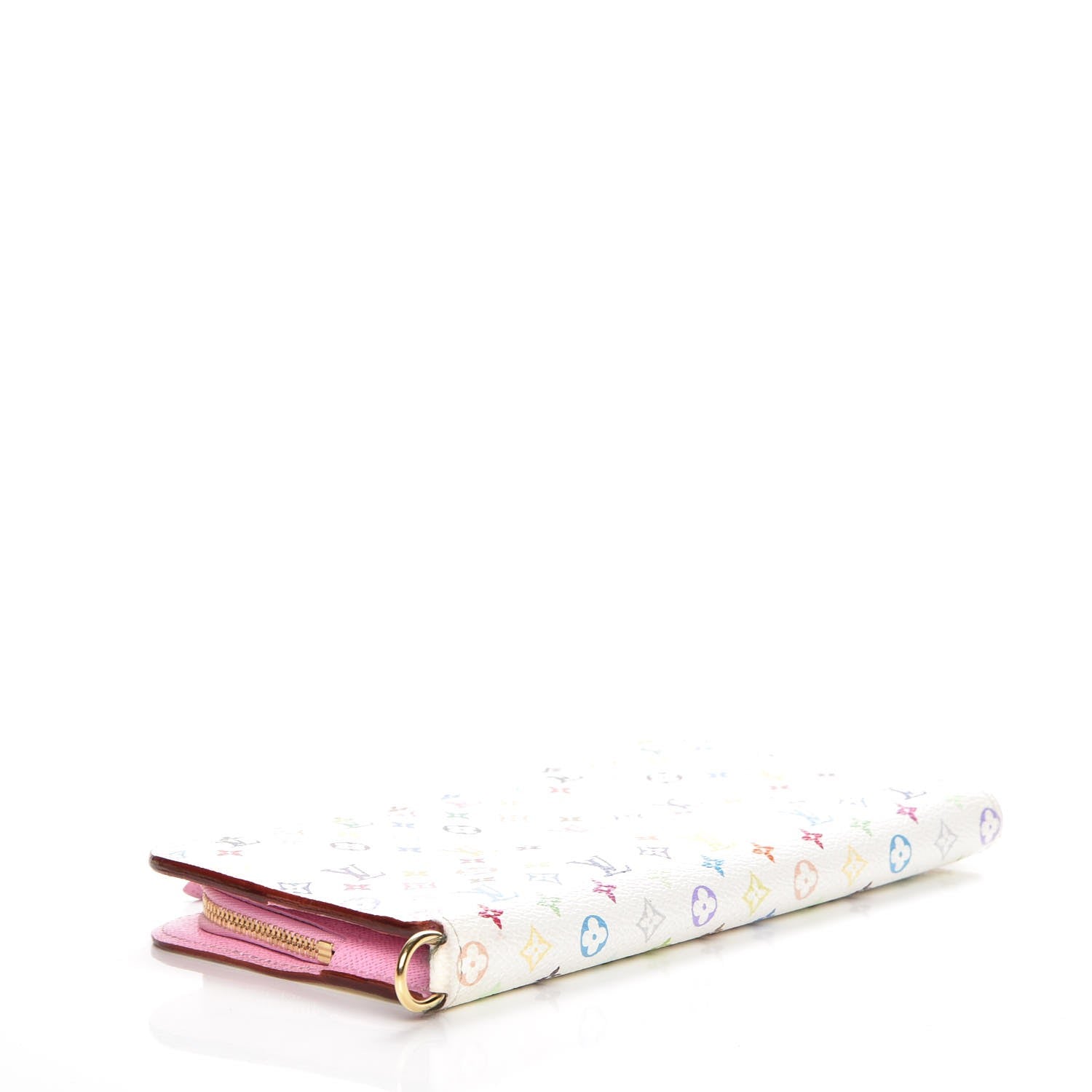 Louis Vuitton Monogram Multicolor Insolite Wallet White Litchi 4 of 8