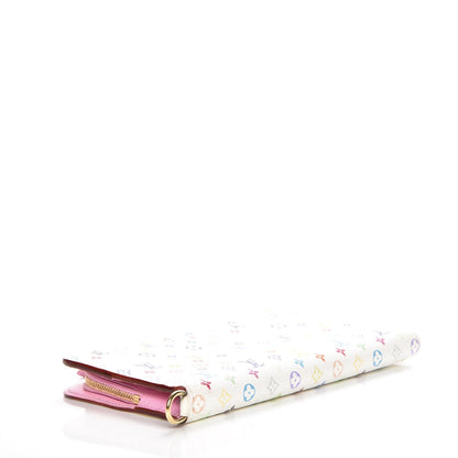 Louis Vuitton Monogram Multicolor Insolite Wallet White Litchi 4 of 8
