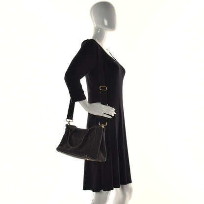 Prada Denim Small Logo Tote Black 3 of 17
