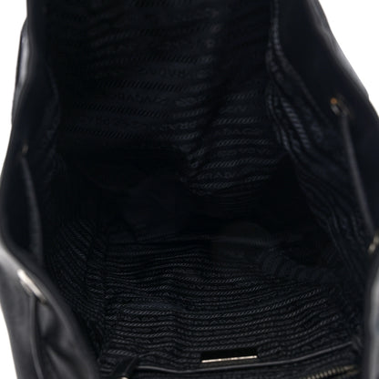 Prada Calfskin Backpack Black 4 of 8