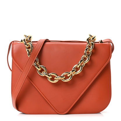 Bottega Veneta Calfskin Mount Envelope Bag Maple 1 of 10