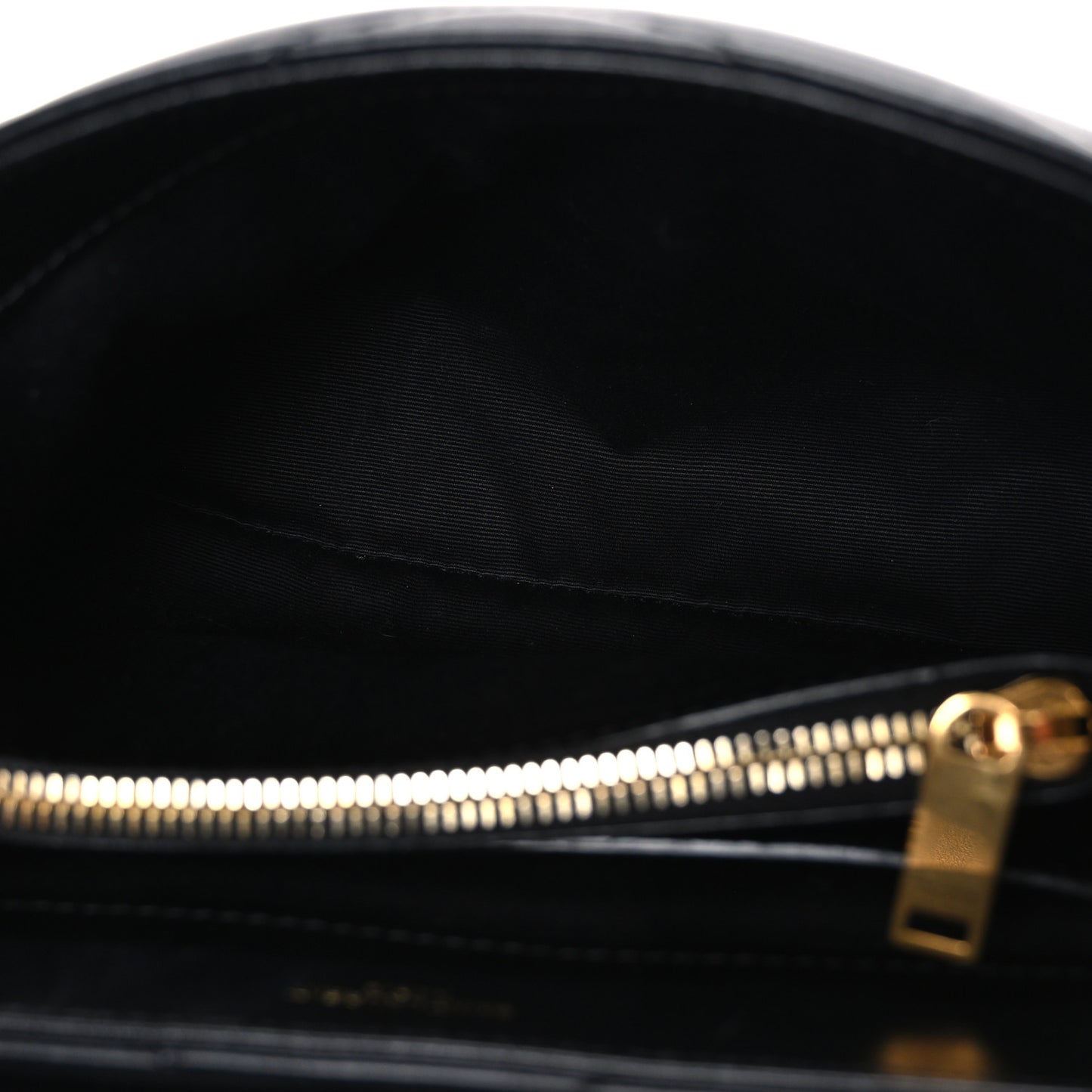 Calfskin Y Quilted Monogram Small Loulou Chain Satchel Black