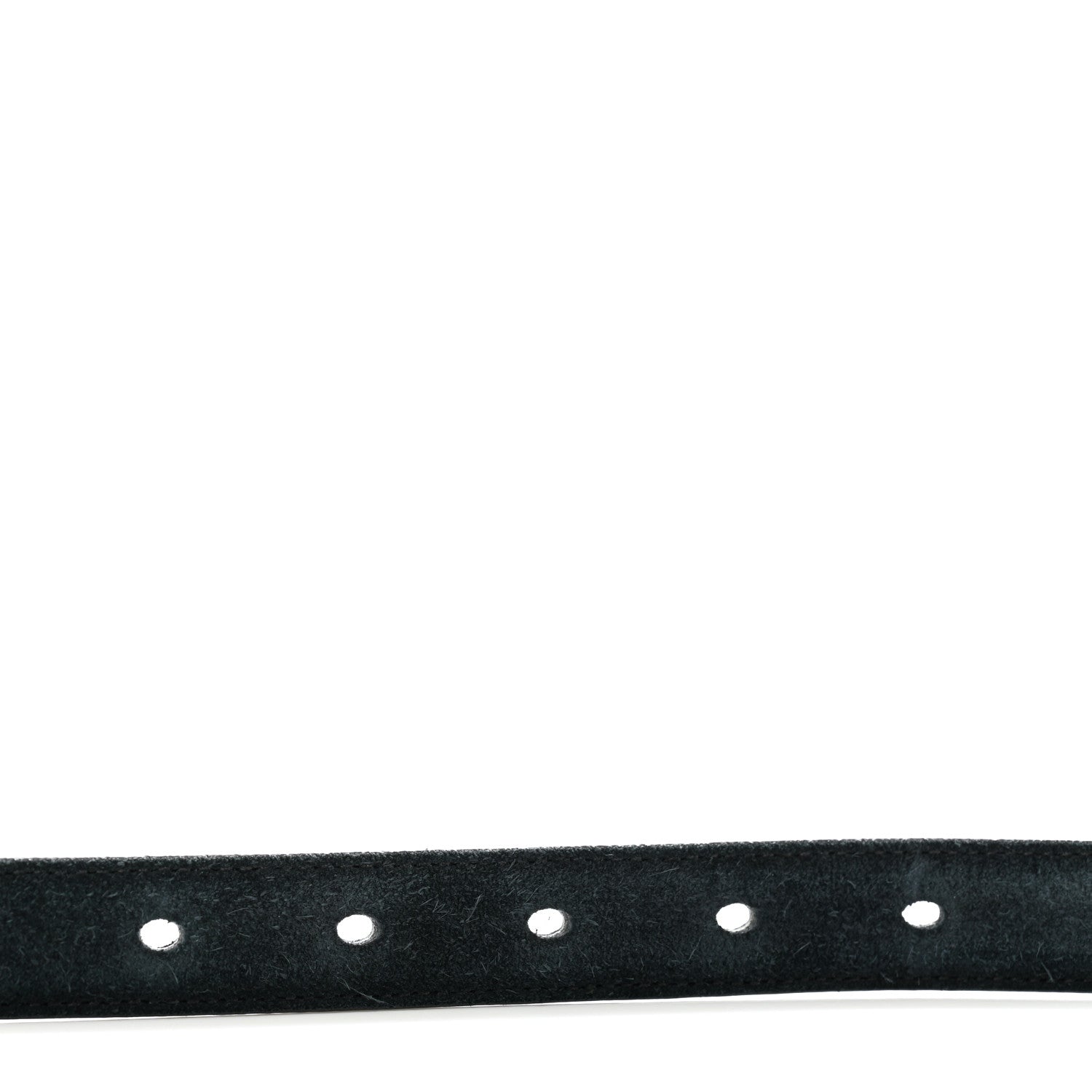 Saint Laurent Suede Monogram Square Buckle Belt 85 34 Black 4 of 7