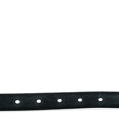 Saint Laurent Suede Monogram Square Buckle Belt 85 34 Black 4 of 7