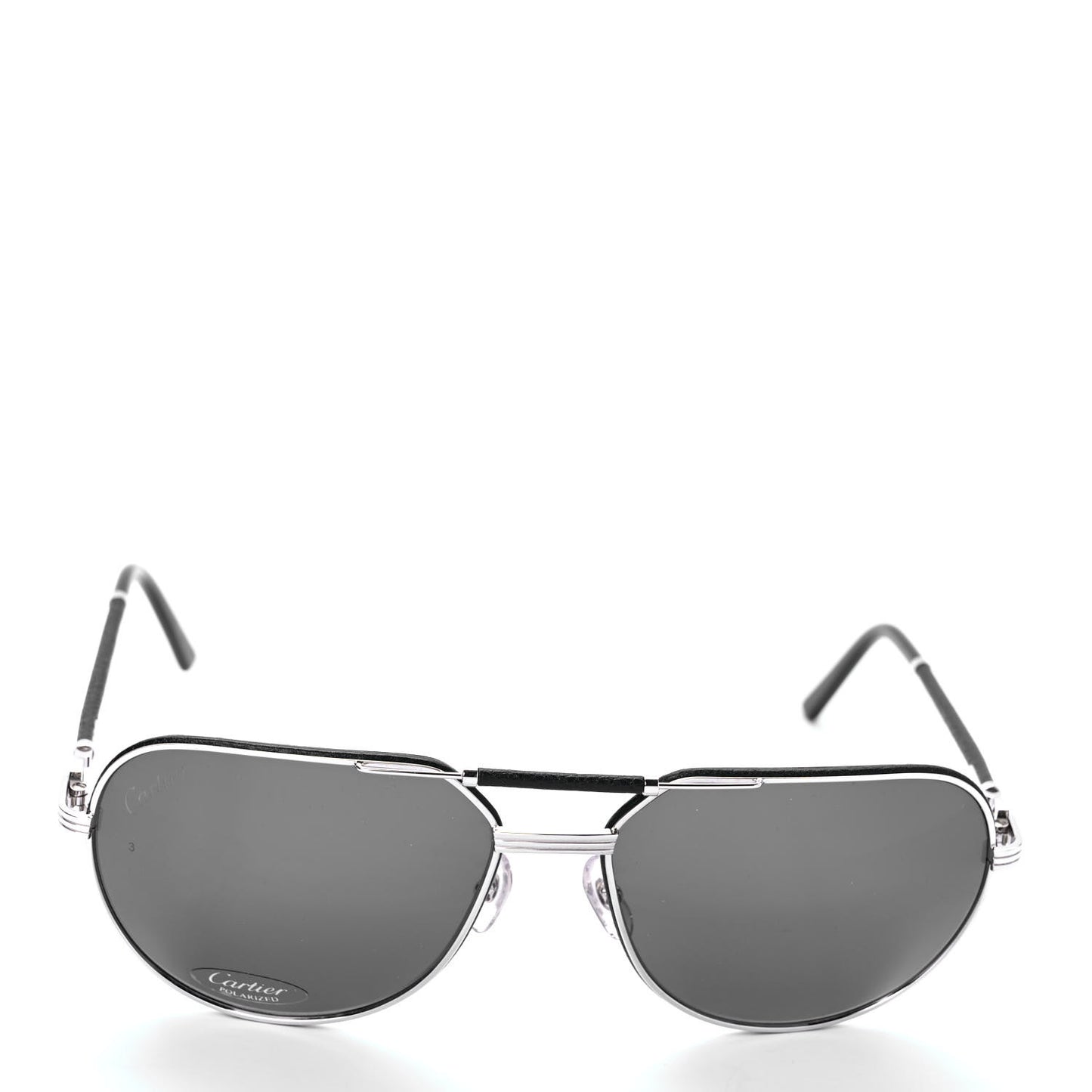 Metal Aviator CT0053S Sunglasses Silver Black Grey