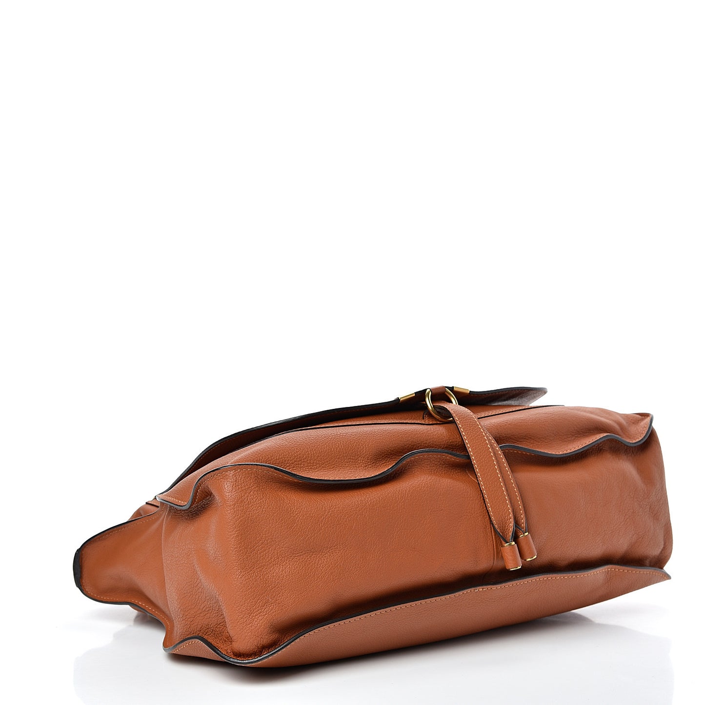 Calfskin Large Marcie Satchel Tan