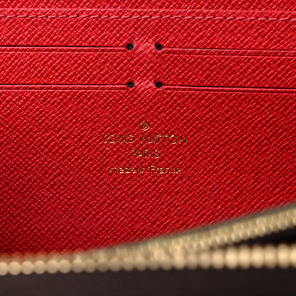 Louis Vuitton Damier Ebene Clemence Wallet Cherry 6 of 11