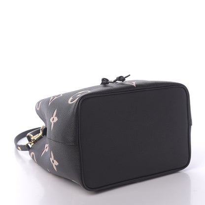 Louis Vuitton Empreinte Monogram Giant Neonoe MM Black Beige 5 of 11