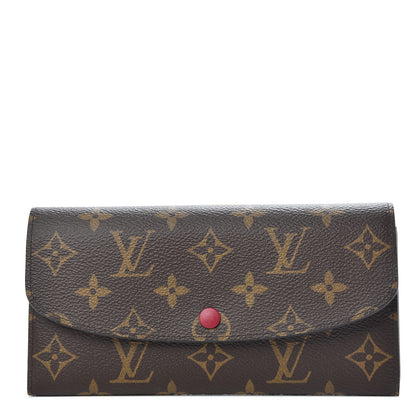 Louis Vuitton Monogram Emilie Wallet Fuchsia 1 of 7