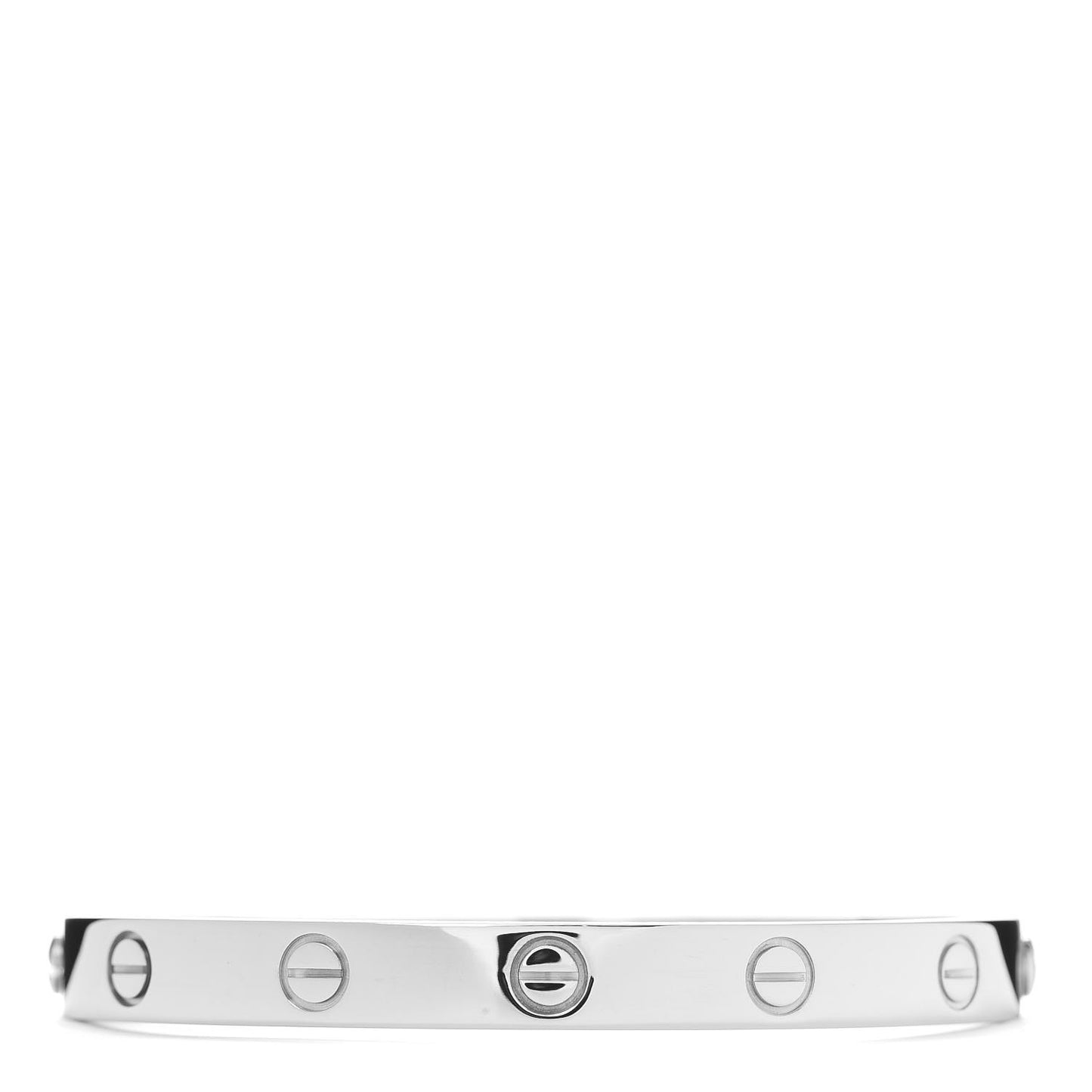 18K White Gold LOVE Bracelet 16