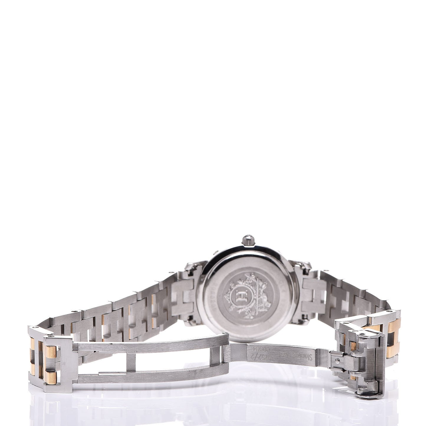 Stainless Steel 24mm Clipper Quartz Watch Gold