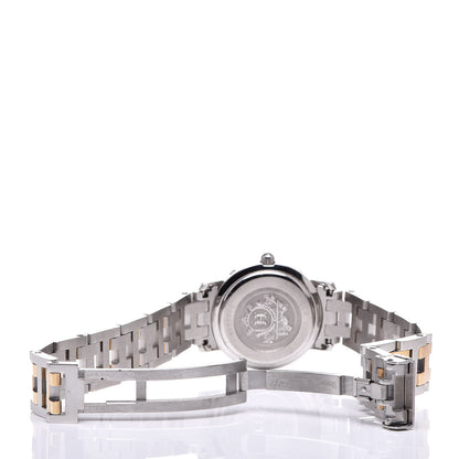 Hermes Stainless Steel 24mm Clipper Quartz Watch Gold 5 of 8