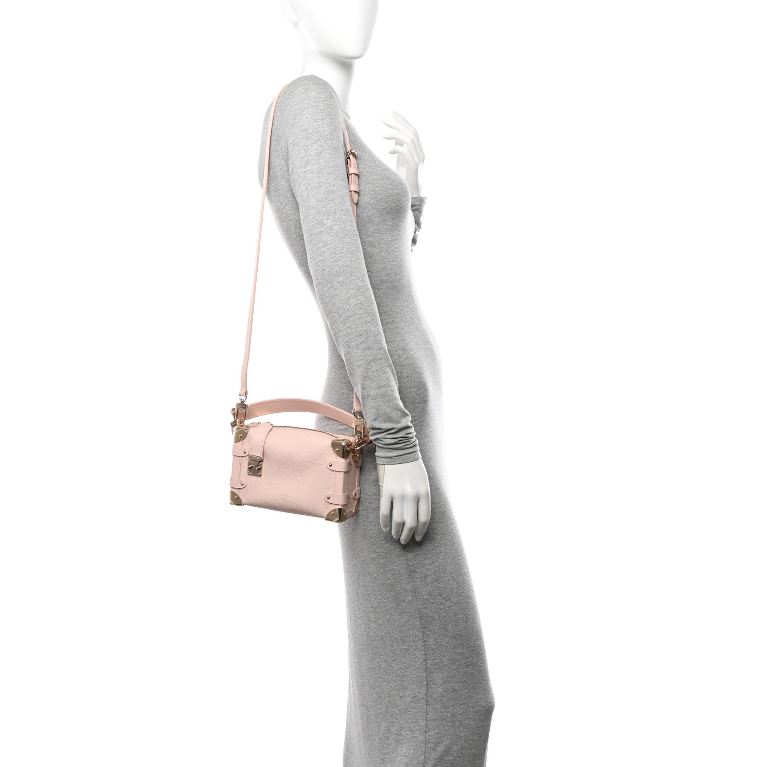 Louis Vuitton Calfskin Side Trunk PM Pink Pearl 2 of 10