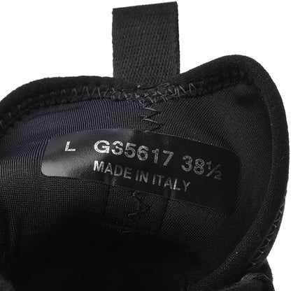 Chanel Velvet Calfskin Mixed Fibers CC Sneakers 38.5 Black 8 of 17