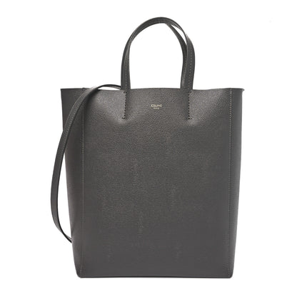 Celine Grained Calfskin Small Vertical Cabas Kohl 1 of 9