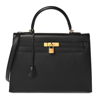 Hermes Epsom Kelly Sellier 35 Black 1 of 42
