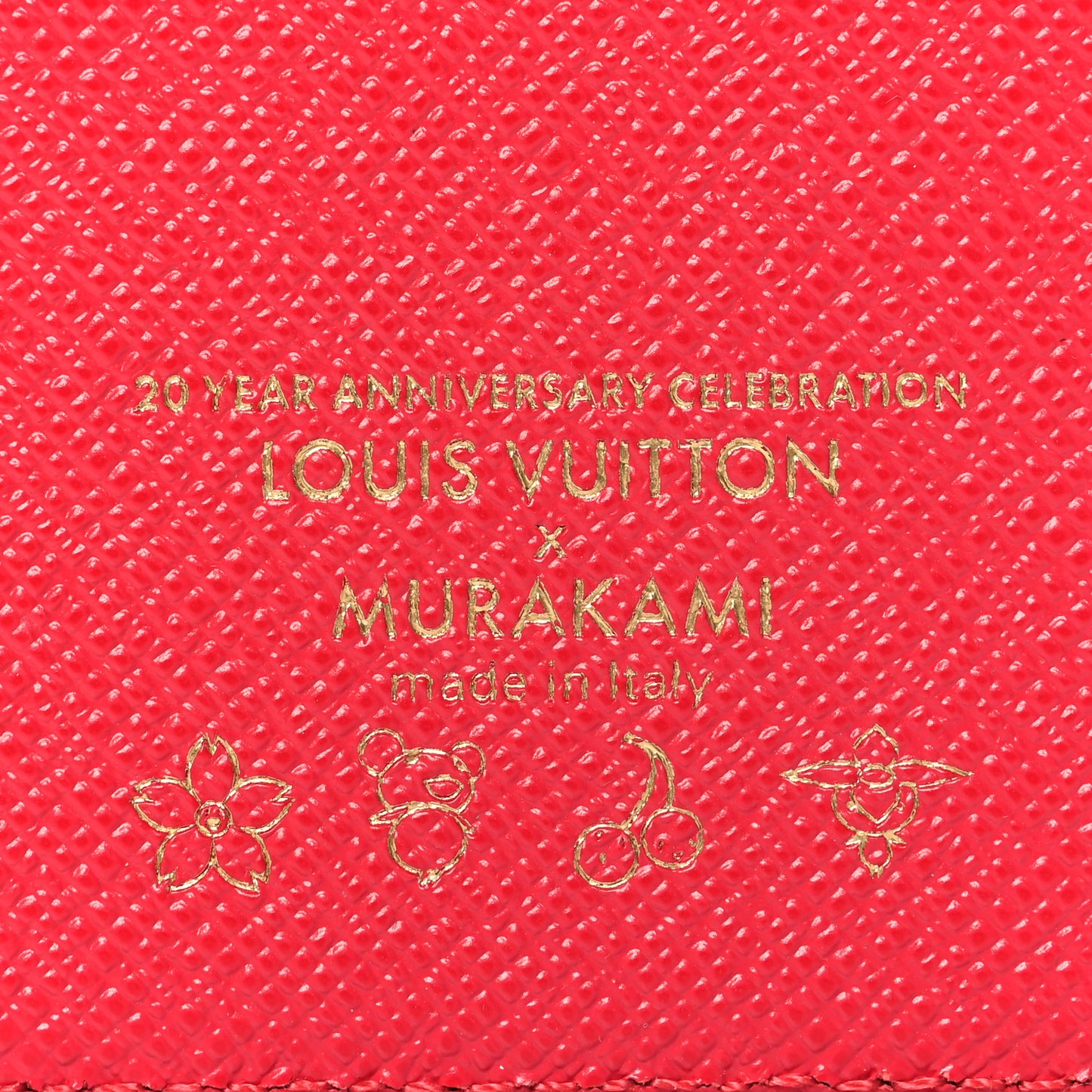 LV X TM Monogram Cerises Porte-Cartes Magnet