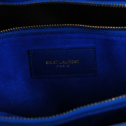 Saint Laurent Calfskin Small Sac De Jour Blue Majorelle 6 of 7