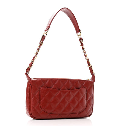 Chanel Caviar Quilted Timeless CC Shoulder Bag Red 3 of 16