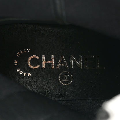 Chanel Lambskin Ankle Boots 40 Ivory Black 7 of 10