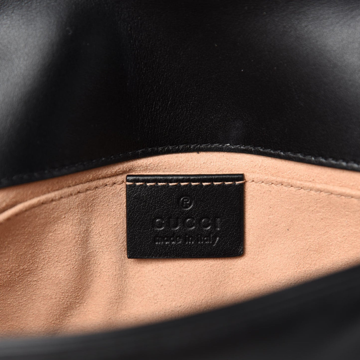 Calfskin Matelasse Mini GG Marmont Shoulder Bag Black
