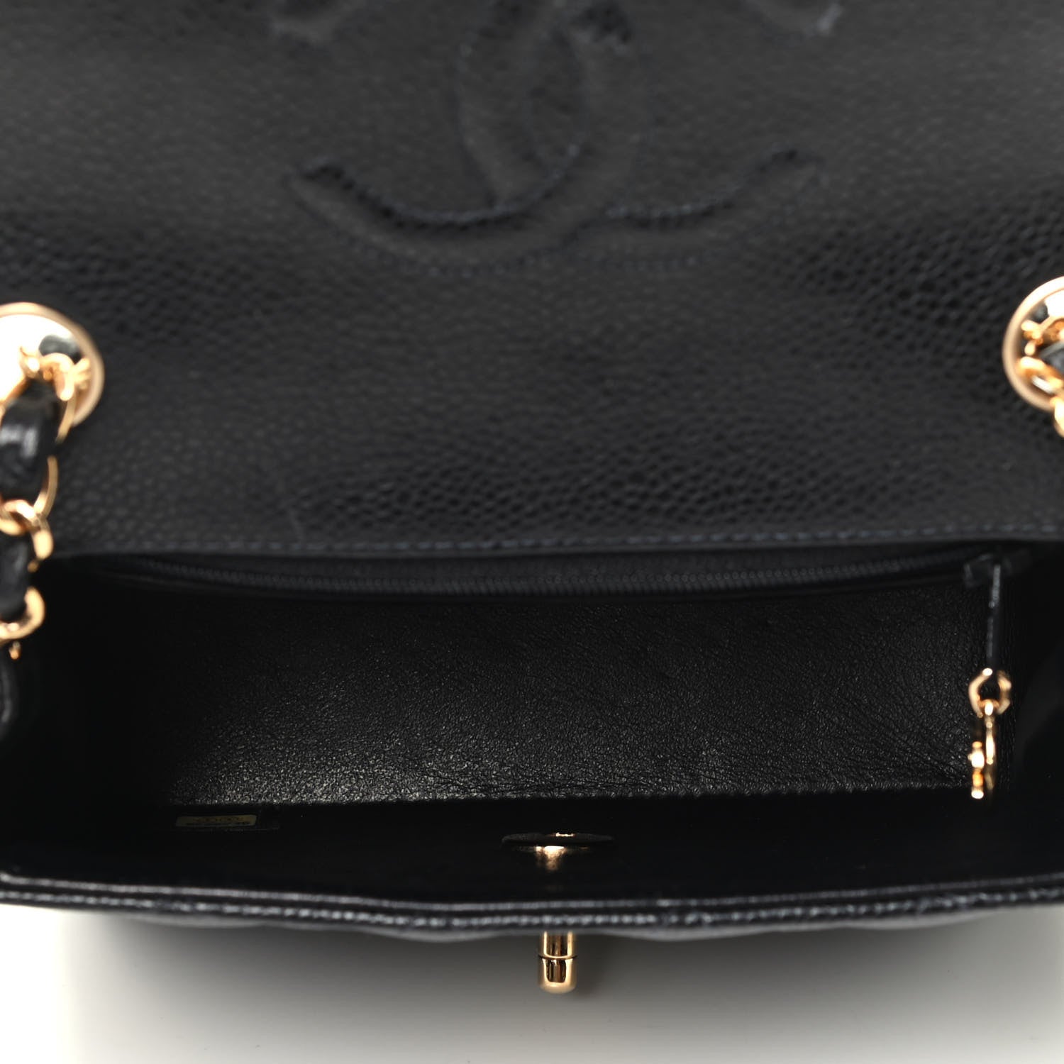 Chanel Caviar Quilted Mini Square Flap Black 4 of 4