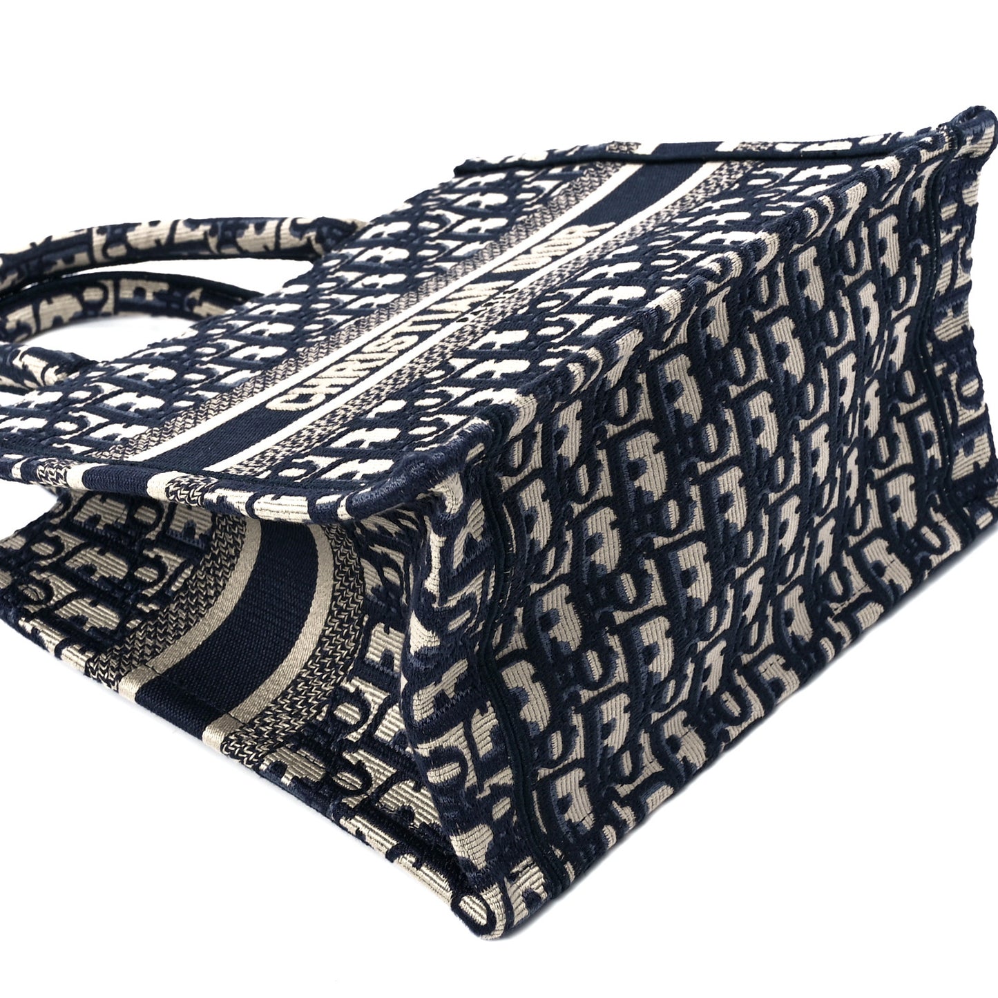 Oblique Small Book Tote Blue Multicolor