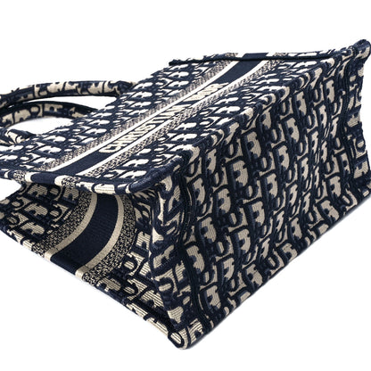 Christian Dior Oblique Small Book Tote Blue Multicolor 10 of 11