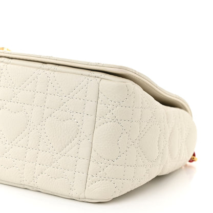 Christian Dior Calfskin Cannage Dioramour Medium Caro Bag Latte 10 of 10
