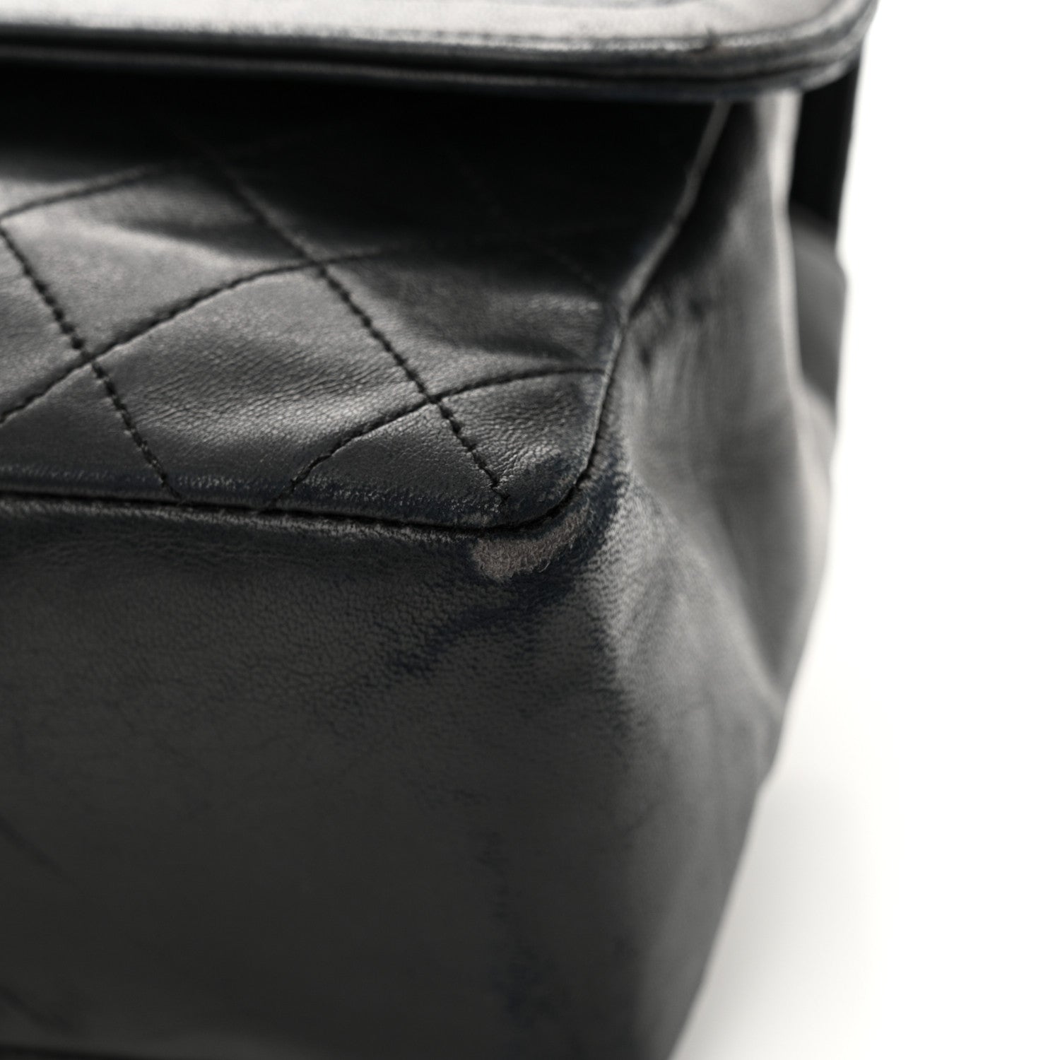 Chanel Lambskin Quilted Medium Single Flap Black 16 of 19
