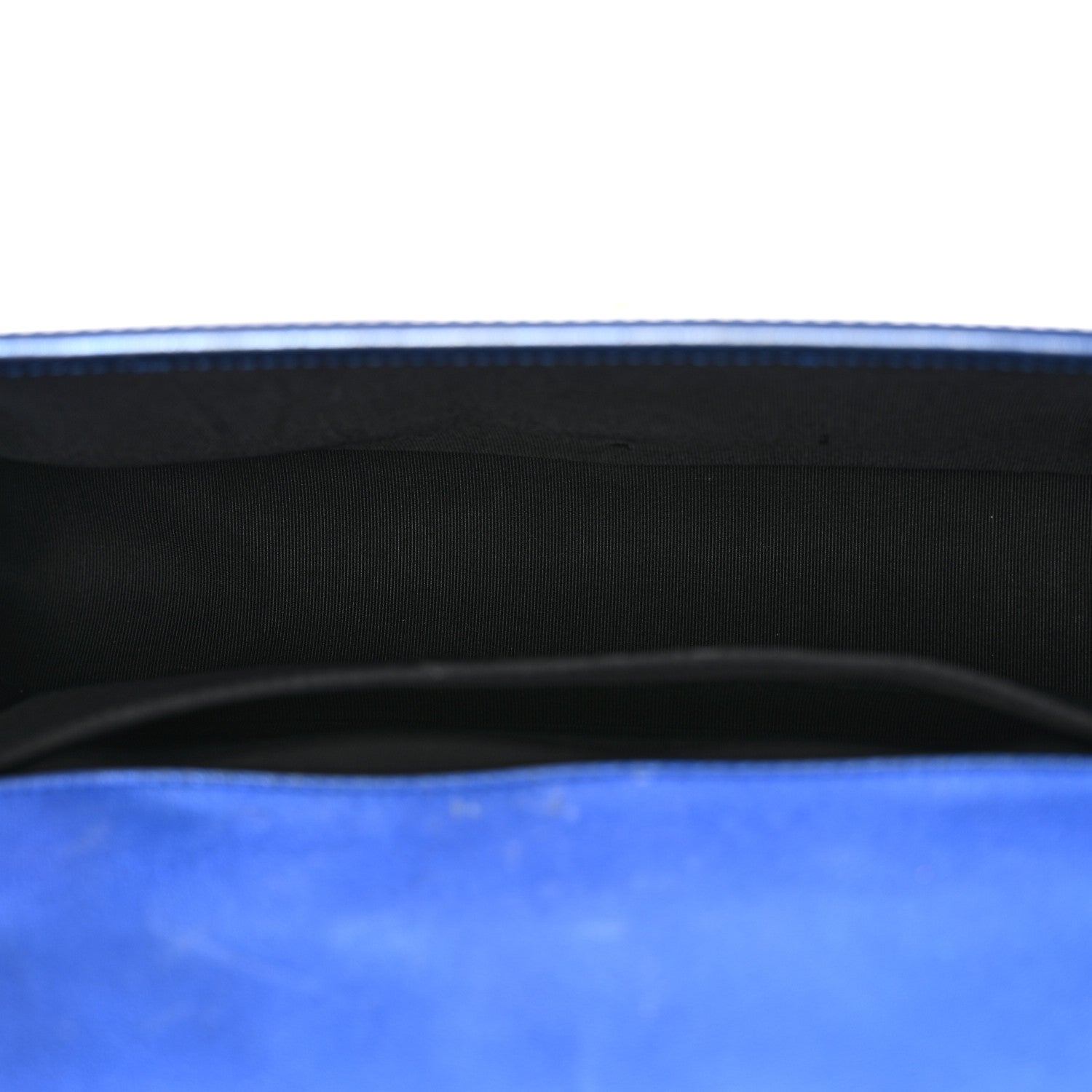 Chanel Metallic Patent Quilted Medium Boy Flap Blue 5 of 18