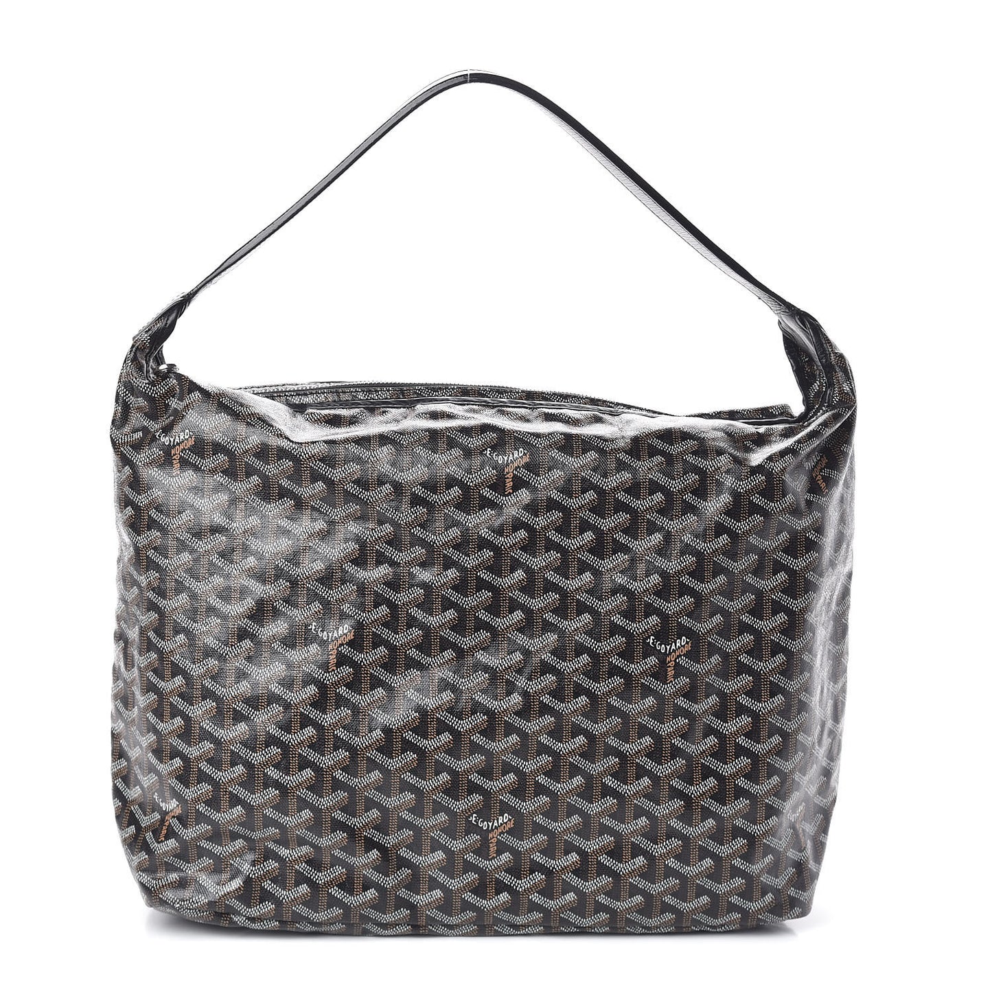Goyardine Fidji Zip Hobo Black