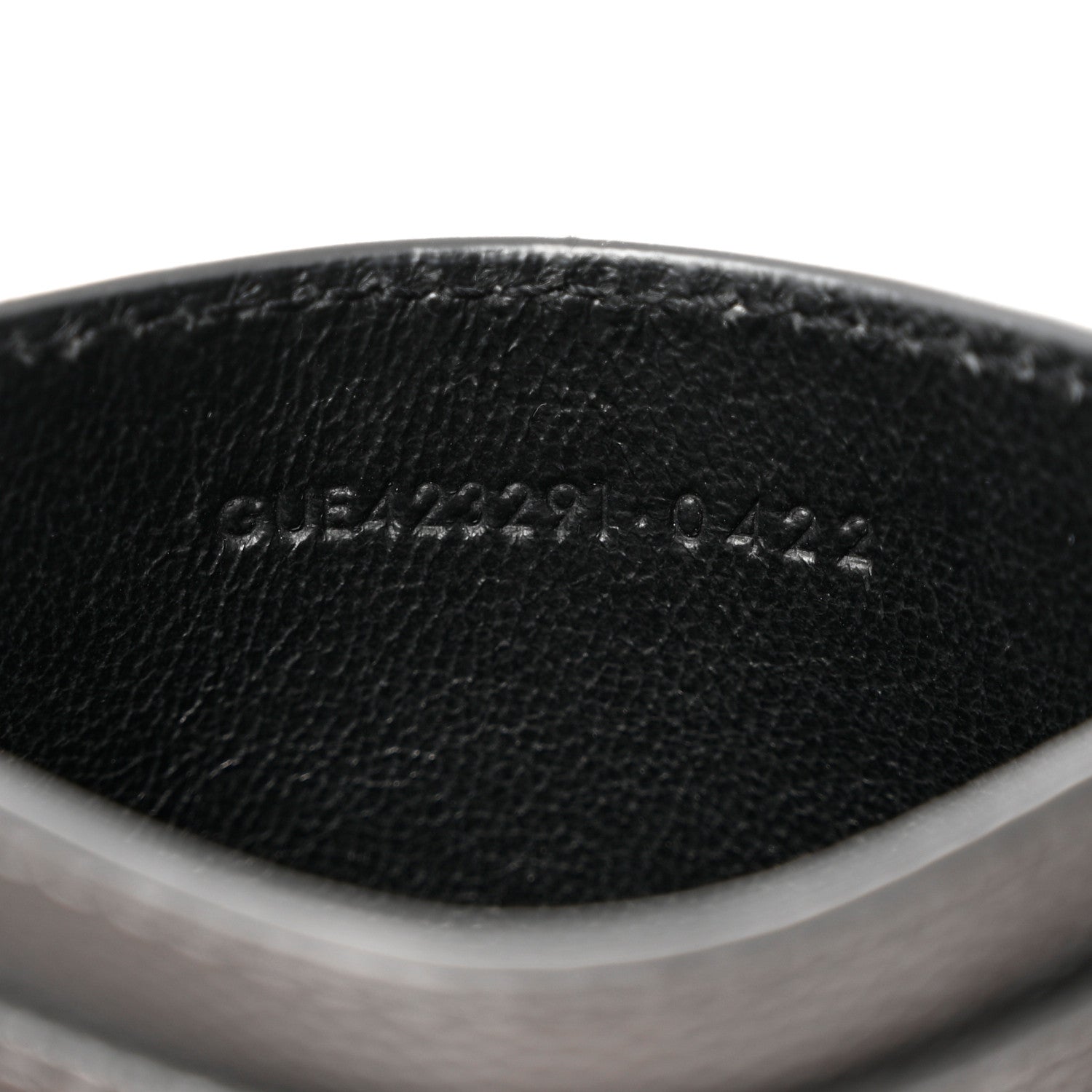 Saint Laurent Grain De Poudre Matelasse Chevron Monogram Credit Card Case Storm 6 of 7