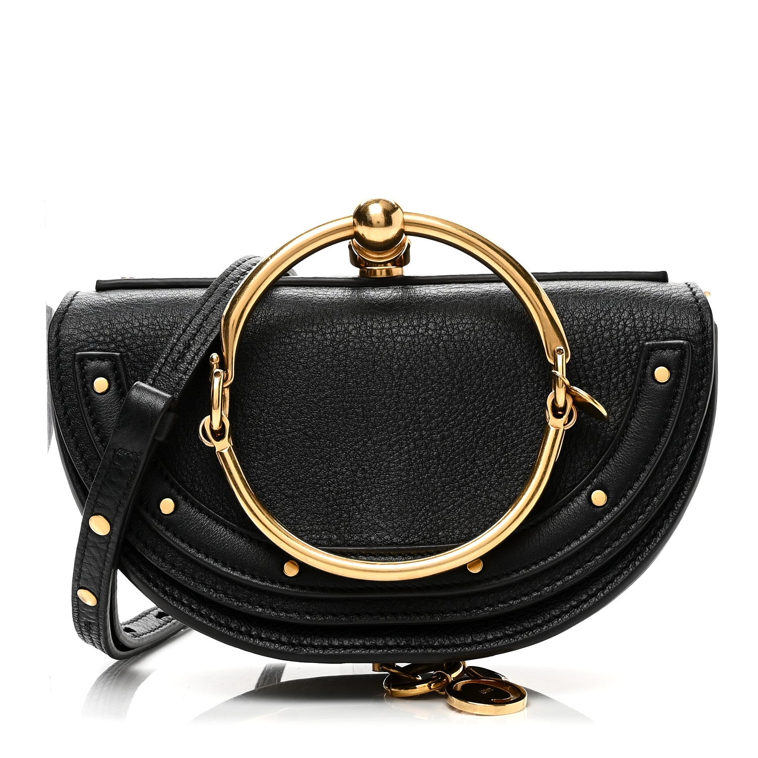 Chloe Calfskin Small Nile Bracelet Minaudiere Bag Black 1 of 9