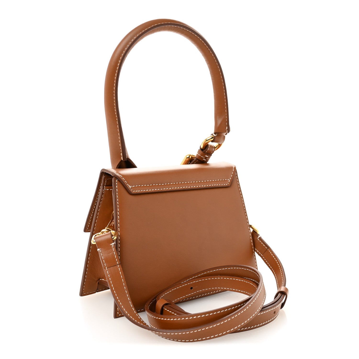 Jacquemus Smooth Calfskin Le Chiquito Boucle Moyen  Light Brown 2 of 9