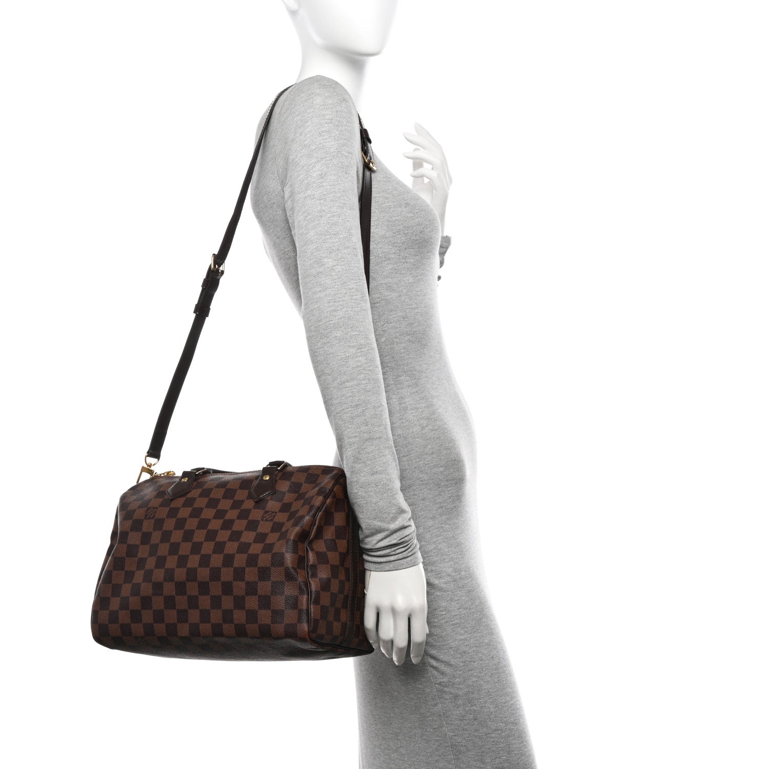Louis Vuitton Damier Ebene Speedy Bandouliere 30 2 of 11