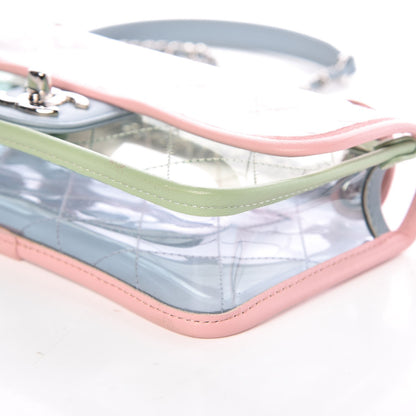 Chanel Lambskin PVC Quilted Mini Coco Splash Flap Blue Green 10 of 12