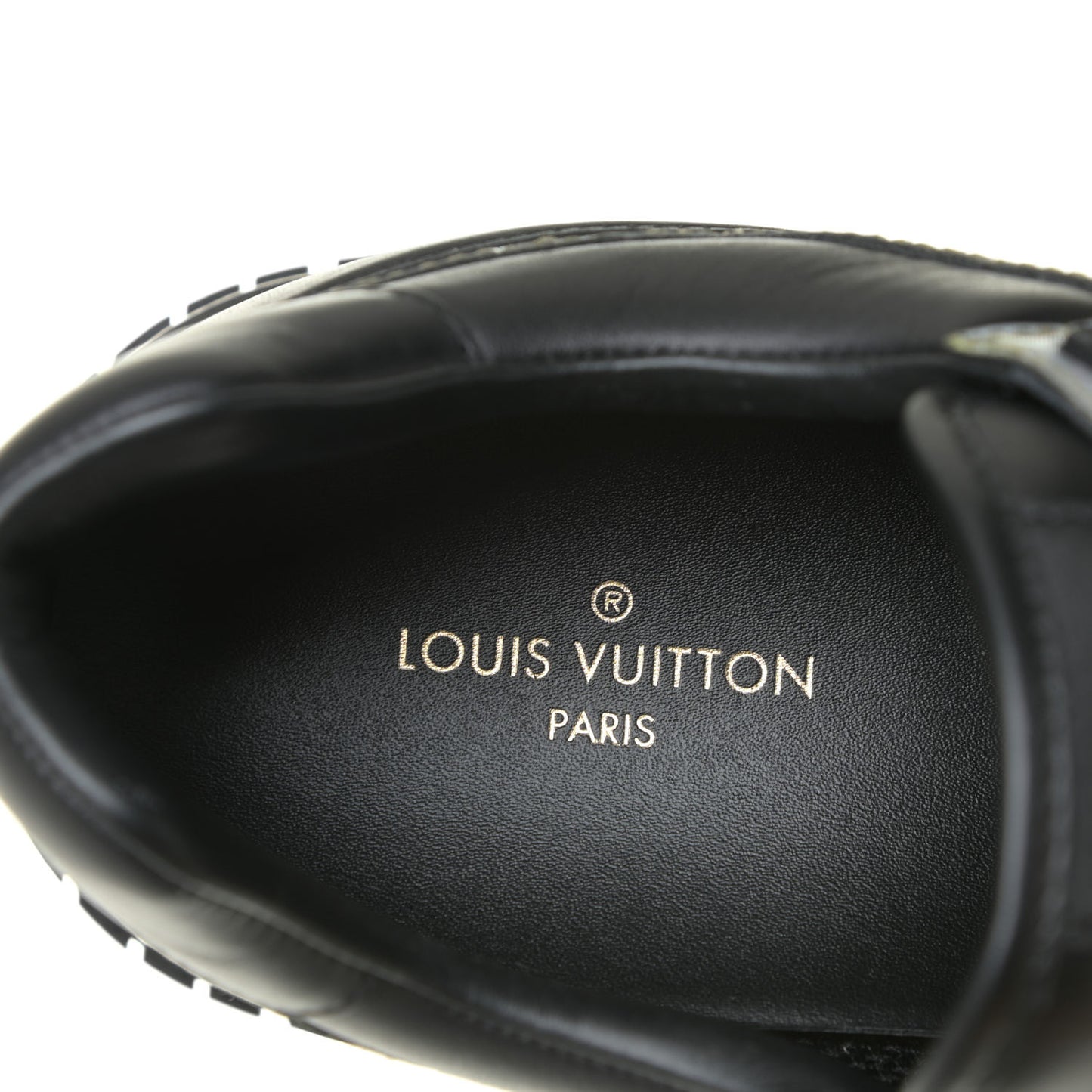 Calfskin Iridescent Monogram Rivoli Sneakers 10 Black