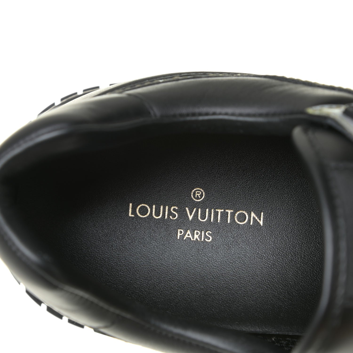 Louis Vuitton Calfskin Iridescent Monogram Rivoli Sneakers 10 Black 10 of 15