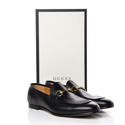 Gucci Calfskin Horsebit Mens Jordaan Loafers 9 Black 9 of 9