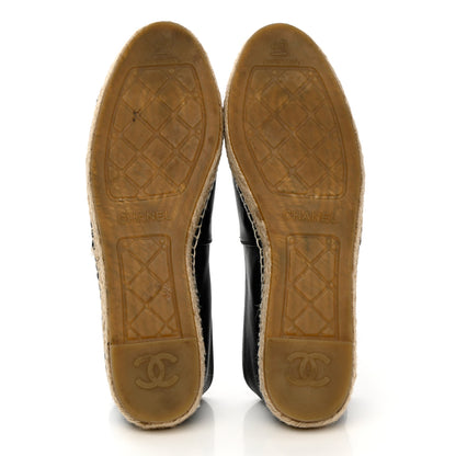 Chanel Lambskin CC Espadrilles 40 Black 5 of 16