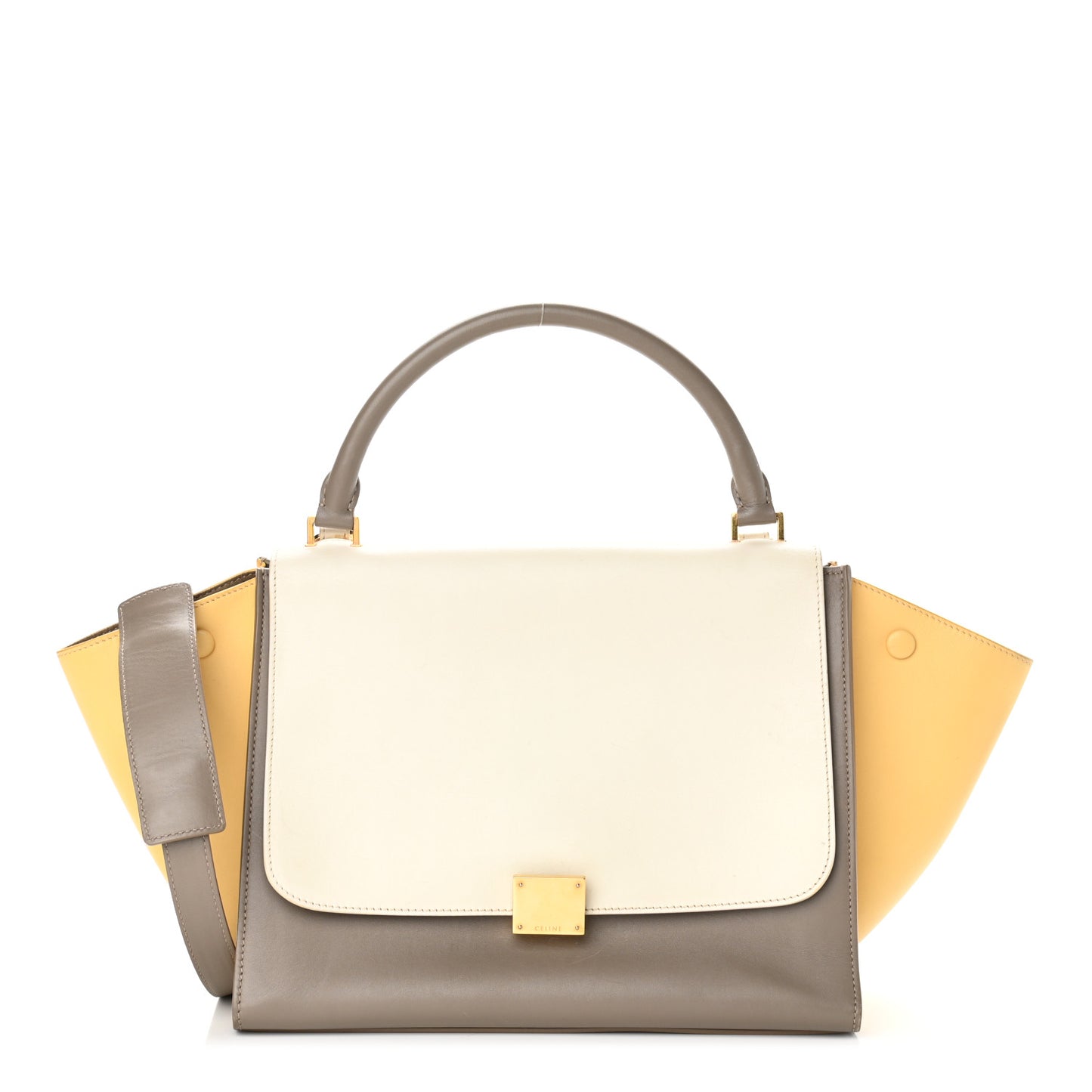 Smooth Calfskin Medium Tri-Color Trapeze Butter