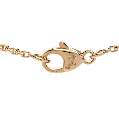 Louis Vuitton 18K Yellow Gold Diamond Idylle Blossom LV Pendant Necklace 4 of 6