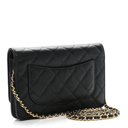 Chanel Caviar Quilted Wallet On Chain WOC Black 3 of 9