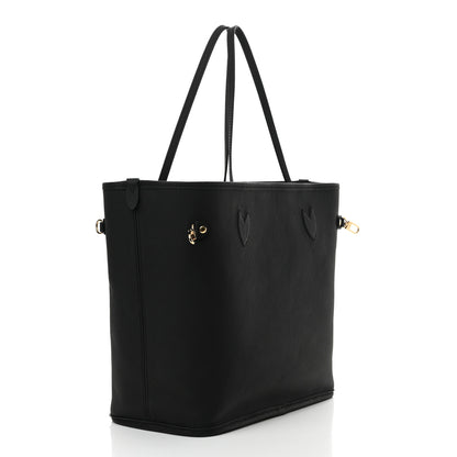 Louis Vuitton Monogram Calfskin Neo Neverfull Inside Out MM Black 7 of 18